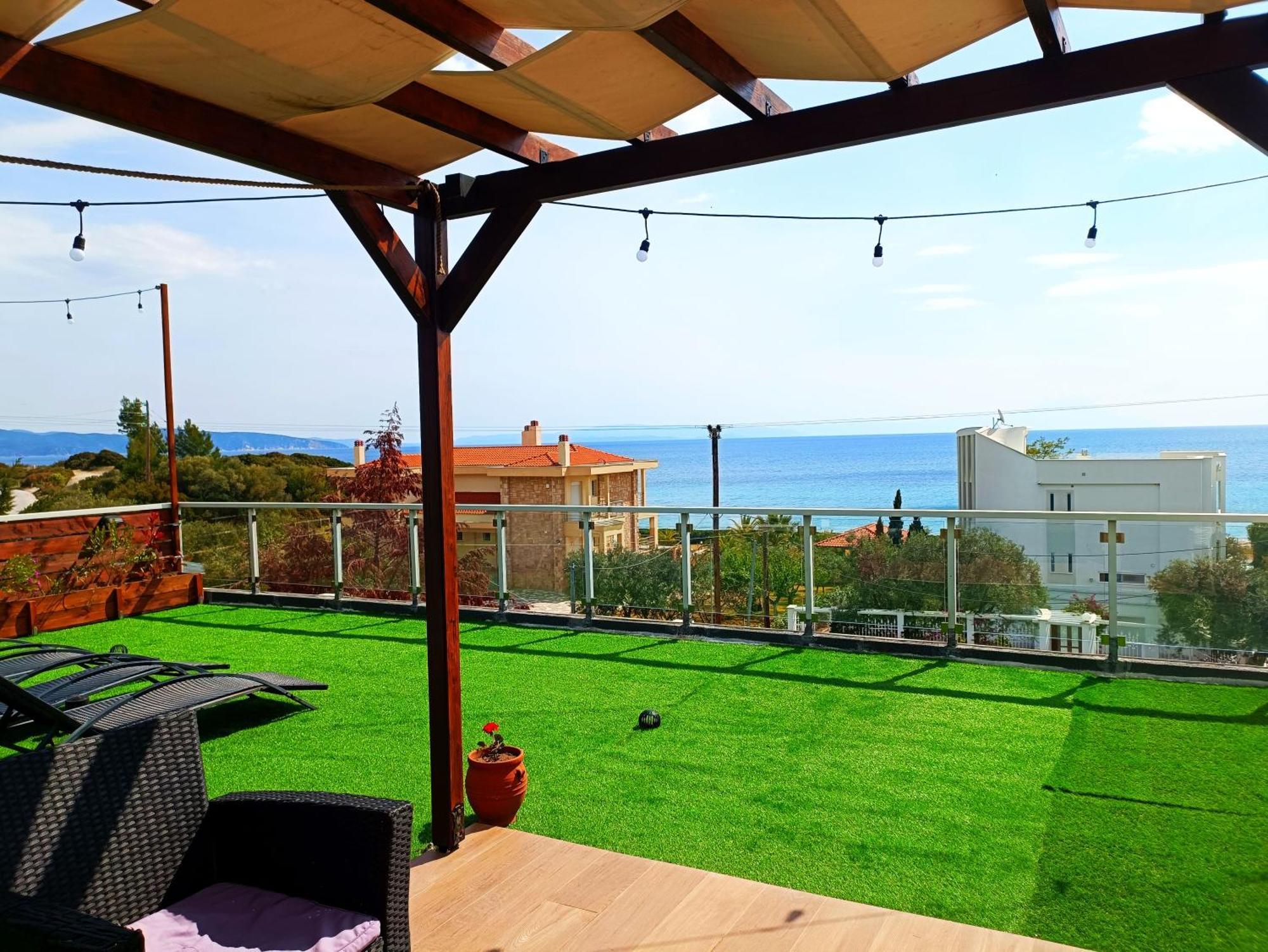 Salonikiou Beach Apartments & Villas Áyios Nikólaos Exterior foto